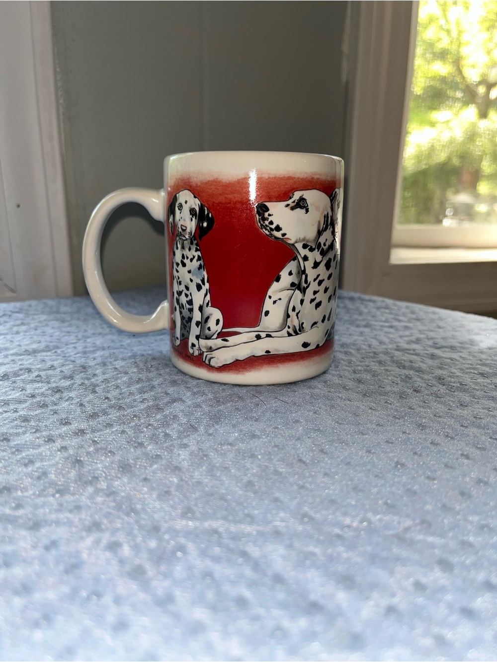 Dalmation Dog Breed Coffee Cup Mug Vintage Otagiri Artist Kurt R. Kress.
